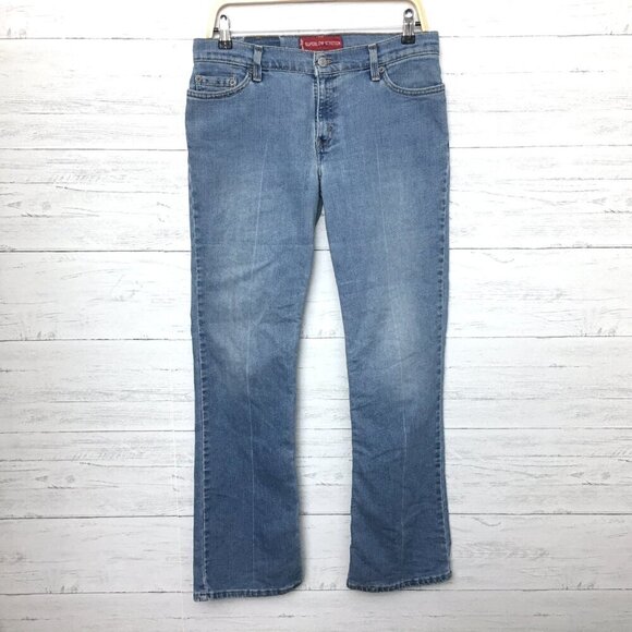 Vintage Levi's 518 Super Low Bootcut Stretch Frayed Hems Jrs size 11 length 32" - Picture 2 of 10